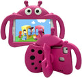 for Alcatel Joy Tab 2 Case for Kids Children Friendly Shockproof Protective Stand Handle Cover for Joy Tab 2 Case Alcatel 2020 8 Tablet (Model: 9032Z) for Boys Girls Cute Ladybug - Hot Pink