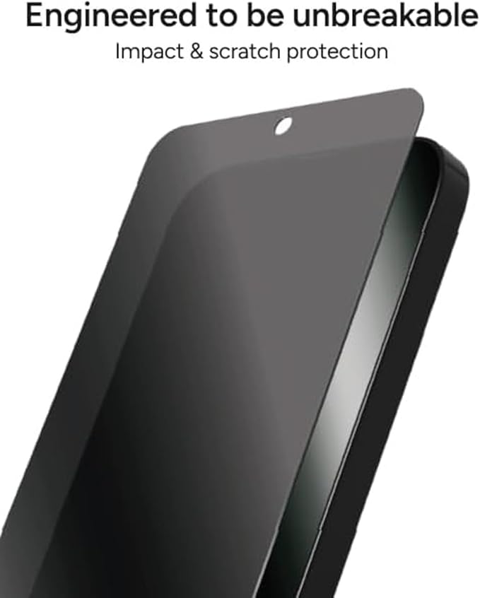 ZAGG Fusion Privacy Anti-Glare Samsung Galaxy S25+ Screen Protector - Flexible Hybrid Polymer Matte Finish 2-Way Privacy Filter Recycled Materials InvisibleShield Easy Application