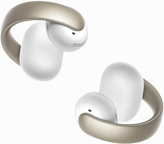 Soundcore AeroClip by Anker Open-Ear Earbuds Clip-On Headphones Adaptive Comfort Clear Calls with 4 Mics and AI Stable Fit 12mm Drivers for Powerful Bass Hi-Res Open-Ring Design
