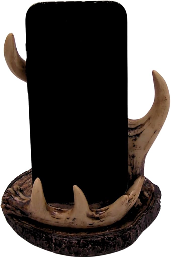 Wowser Deer Antler Cell Phone Stand Cell Phone Holder for Desk Holder for Night Stand