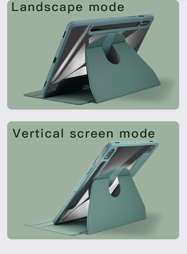 Shockproof Tablet Case for Samsung Galaxy Tab S8 2022/Tab S7 2020 11 Inch (Model SM-X700/X706/T870/T875/T878) 360° Swivel Multi-Angle Stand Case Cover with Auto Wake/Sleep Purple