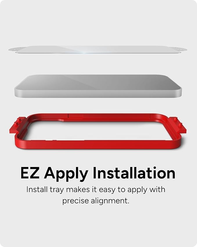 ZAGG Glass+ Samsung Galaxy A26 5G Screen Protector – Extreme Impact &amp Shatter Protection Scratch-Resistant Smudge-Resistant Fingerprint Scanner Compatible InvisibleShield Easy Installation
