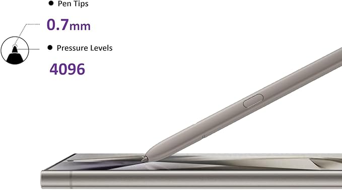 S24 Ultra S Pen for Samsung Galaxy S24 Ultra S Pen Replacement US Version EJ-PS928BJEGUS for Samsung Galaxy S24 Ultra Stylus Pen withBluetooth (Light Gray)