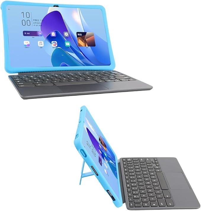 Compatible with Lenovo Chromebook Duet 11 (11M889)/EDU G2/GEN9 2024 Tablet Case Full Coverage Ultra Slim Silicone Shockproof Lightweight Cover Case (Pink)