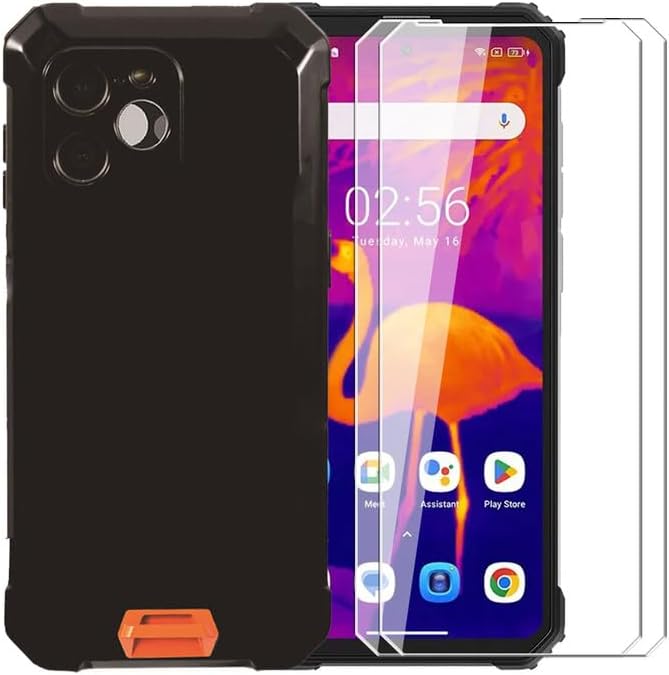 Black Case + Tempered Glass*2