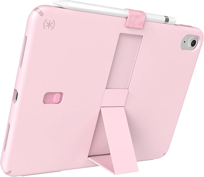 Speck iPad 10.9 Inch Tablet Case and Stand - Scratch Resistant Drop Protection &amp Quick Release Kickstand - for iPad 10th Gen 2022 - StandyShell Soft Lilac/Hydrangea Purple/Kinder Pink