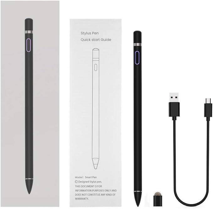 Stylus Pen for Touch Screens Active Pencil Smart Digital Pens Fine Point Stylist Compatible with iPhone iPad Pro Air Mini and Other Tablets