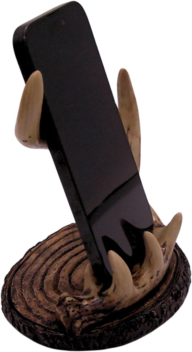 Wowser Deer Antler Cell Phone Stand Cell Phone Holder for Desk Holder for Night Stand