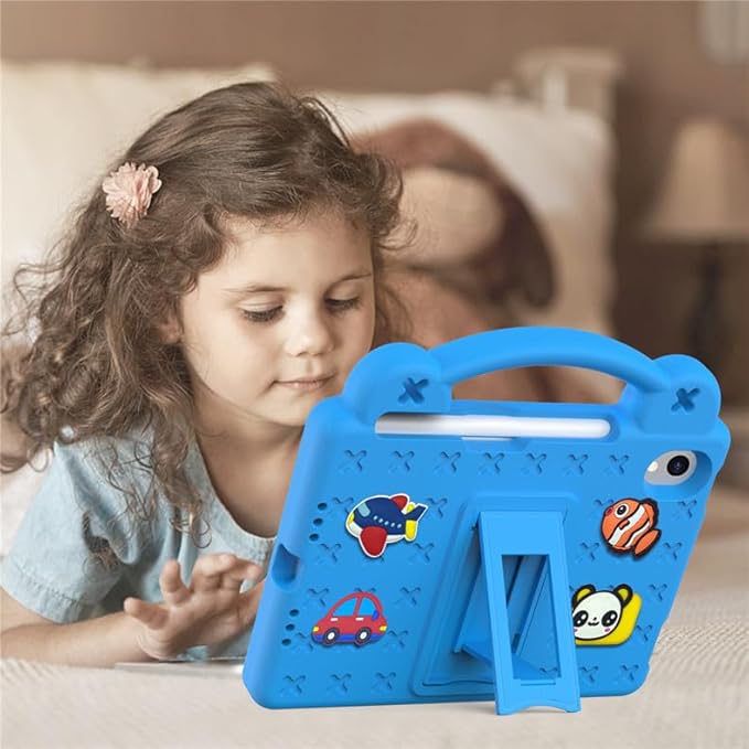 Compatible with Apple iPad mini 6 2021 8.3 inch Tablet Case Lightweight Shockproof Protective Case with Shoulder Strap &amp Stand Handle &amp Pen Tray for Girl Kid Gift Sky Blue