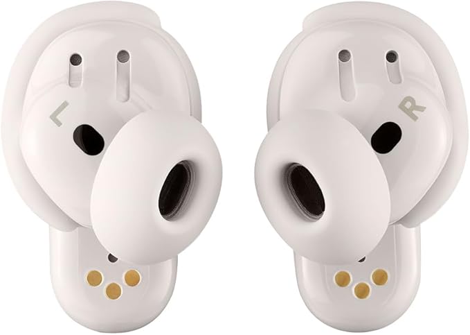 Bose QuietComfort Ultra Earbuds (2nd Gen) - Wireless Noise Cancelling Earbuds with Mic Immersive Audio USB-C Charging Up to 6 Hours Battery IPX4 Rating White Smoke