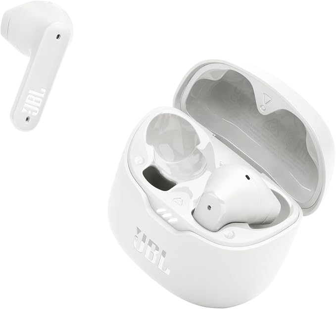 JBL Tune Flex - True Wireless Noise Cancelling Earbuds (White) Small