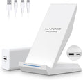 Fast Wireless Charging Stand Equipped with PD 30W Adapter High Speed Universal Charger with Extra USB-A Port Compatible with iPhone 17/16/15/14/13/12/11 for Samsung Galaxy S26/S25/S24/S23/S22