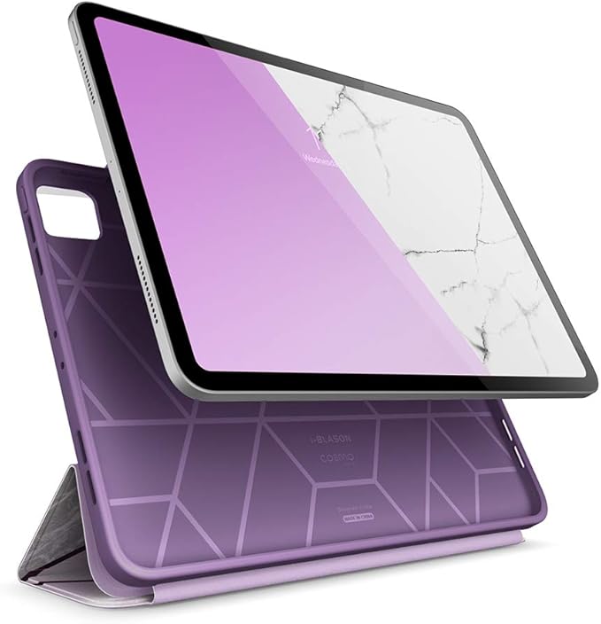i-Blason Cosmo Case for New iPad Pro 11 Inch (2022/2021/2020/2018 Release) Full-Body Trifold Stand Protective Case Smart Cover with Auto Sleep/Wake &amp Pencil Holder (Ameth)