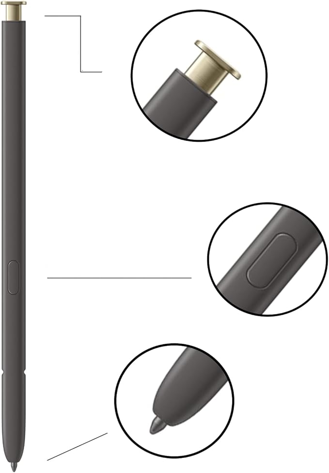 S24 Ultra S Pen for Samsung Galaxy S24 Ultra S Pen Replacement EJ-PS928BYEGUS US Version for Samsung Galaxy S24 Ultra Stylus Pen withBluetooth (Yellow Gold)