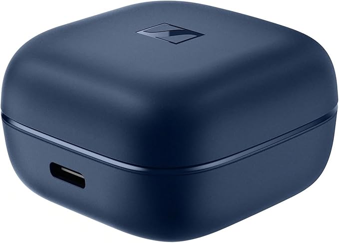 Sennheiser ACCENTUM True Wireless Earbuds - Crystal-Clear Sound with Hybrid ANC Ergonomic Design 28-Hour Battery Life Touch Interface Blue