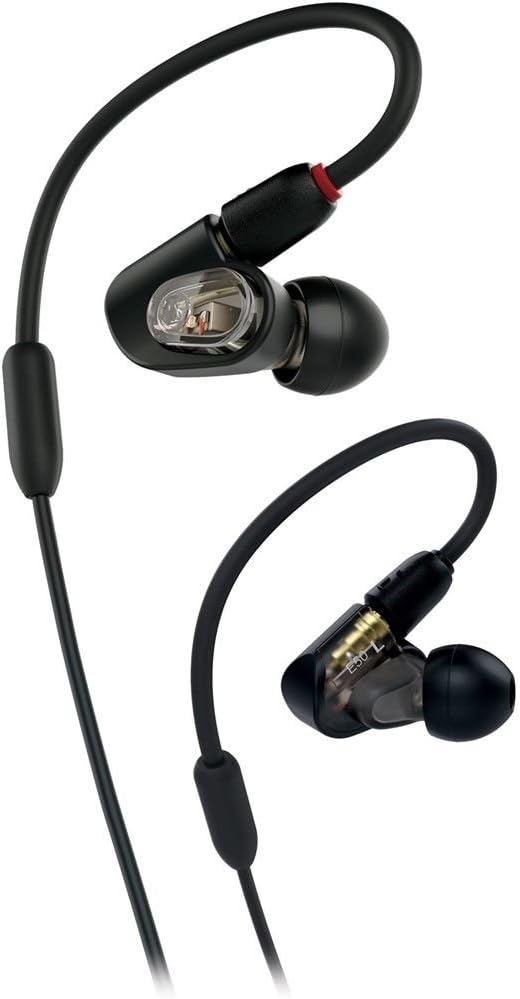 Audio-Technica ATH-E50 Professional in-Ear Studio Monitor Headphones Black