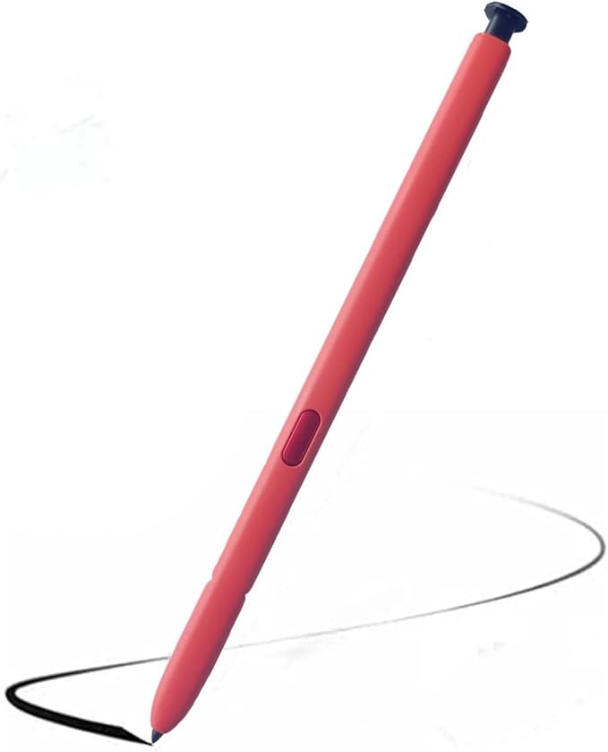 S22 Ultra S Pen (with-Bluetooth) Replacement for Samsung Galaxy S22 Ultra Stylus Pen (4096 Pressure Levels) + Replacement Tips/Nibs (Red)