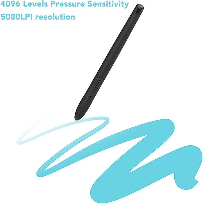 PW201 Stylus Pen for HST640 H610PRO V2 HC16 HS64 HS610 GC610 H1161 H320M Drawing Tablet Ergonomic Pen Replacement for Drawing Board