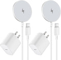 Magnetic Wireless Charger for iPhone 16 15 Wireless ChargingFast Mag-Safe Charger 2Pack 6FT with Apple USB C Charging Block for iPhone 16 Pro Max/16Pro/15 Pro/16/15/14/13/12/Plus/AirPods 3/2/Pro 2
