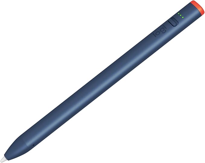 Logitech Crayon Digital Pencil for iPad (iPad Models with USB-C Ports) Featuring Apple Pencil Technology Anti-roll Design and Dynamic smart tip.