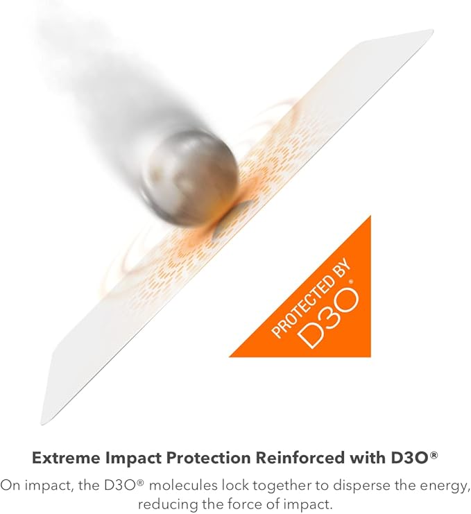 ZAGG InvisibleShield Fusion with D3O for Samsung Galaxy S22+ – Flexible Hybrid Screen Protection – Strengthened with D3O – Extreme Impact and Scratch Protection