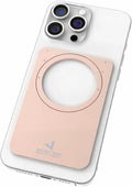 Ultra-Slim Metal Stand for iPhone – 0.1” Paper-Thin 2oz Lightweight 5 Height 3D Stepless Angle Adjustment Foldable Pocket-Size Kickstand MagSafe Compatible (Rose Gold)