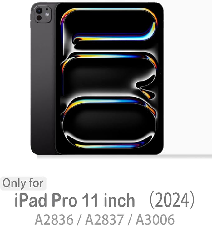 Feams for iPad Pro 11 Inch Case M5/M4 2025/2024 Slim V-Fold iPad Pro 11 Inch M5/M4 Case 2025/2024 Magnetic Detachable Clear Back with Horizontal Adjustable Stand &amp Vertical Stand &amp Auto Sleep