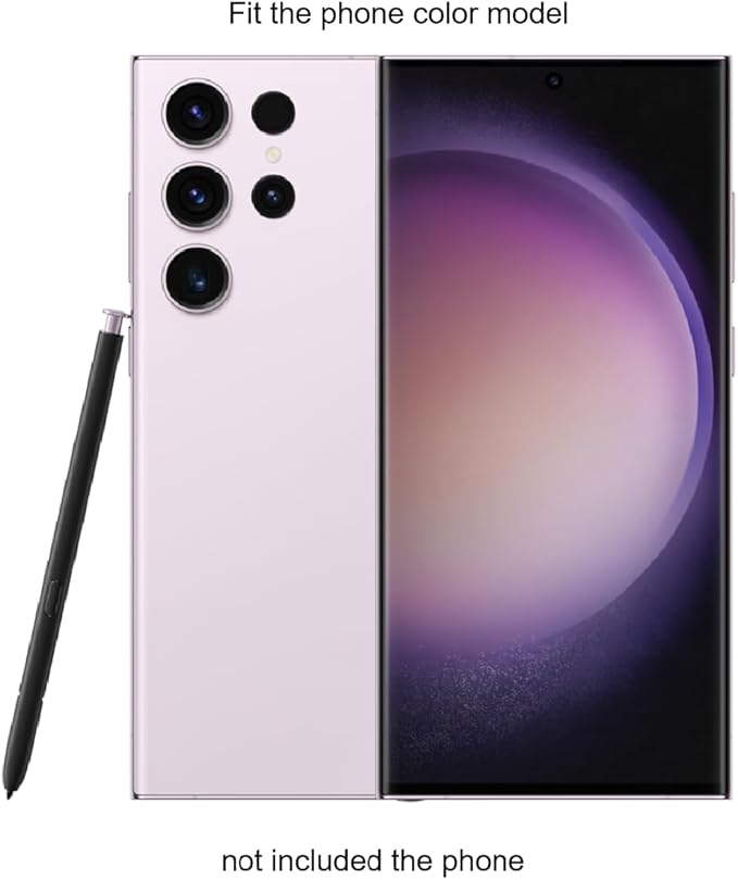 S23 Ultra S Pen (WithBluetooth) Replacement for Samsung Galaxy S23 Ultra Stylus Pen (4096 Pressure Levels) S Pen S23 Ultra Pen with 5xTips/Nibs (Lavender)