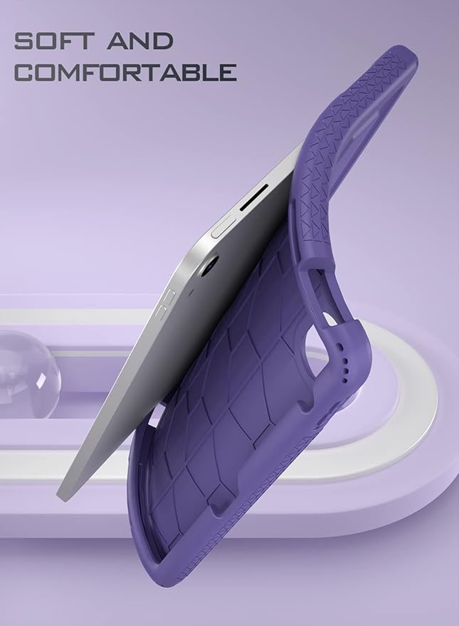 Poetic TurtleSkin case for New iPad (A16) 11th / 10th Generation (2025/2022) Heavy Duty Shockproof Kids Friendly Silicone Case Cover Only Compatible with New iPad 11/10.9 Inch Purpel