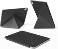 for iPad A16 Case iPad 11th/10th Generation Case (2025/2022) Removable Magnetic Cover Ultra Slim Shockproof Adjustable Portrait/Landscape Stand with Raised Screen View Auto Sleep/Wake Black