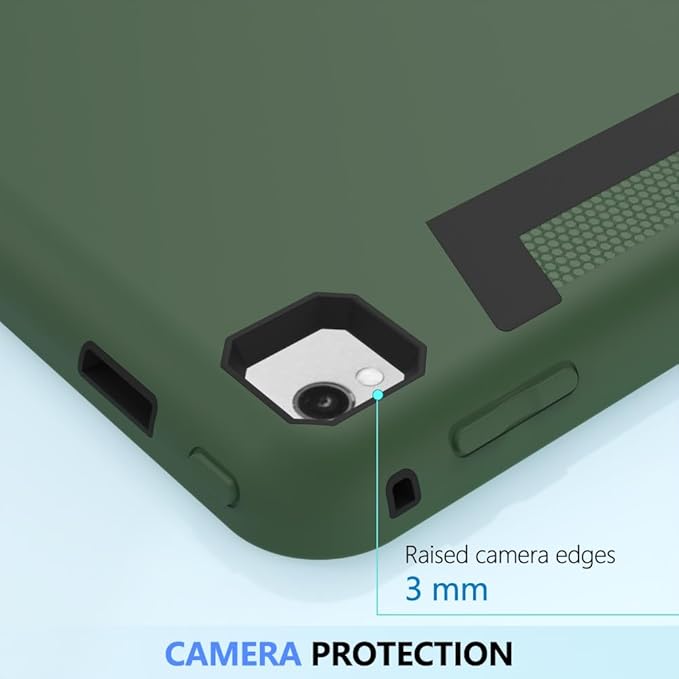 Case for iPad Pro 12.9 Case 2017/2015 (Old Model1st &amp 2nd Gen) Puxicu Heavy Duty Rugged Protective Cover for iPad Pro 12.9 (Model: A1584 A1652 A1670 A1671) Green &amp Black