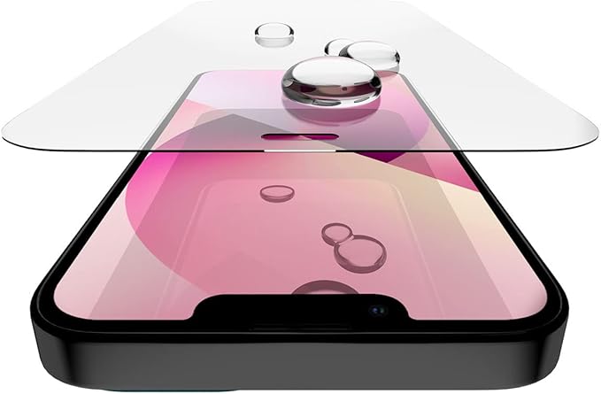 ITSKINS Hybrid // Glass Cell Phone Screen Protector with Eco-Friendly Alignment Tool Tempered Glass Screen Protector Easy Installation Scratch Resistant and Bubble Free - iPhone 13/13 Pro