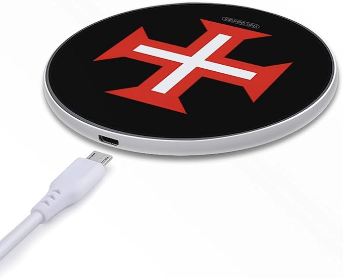 Madeira Logo Fast Portable Charger 10W Funny Graphic Phone Charging Pad with USB Cable