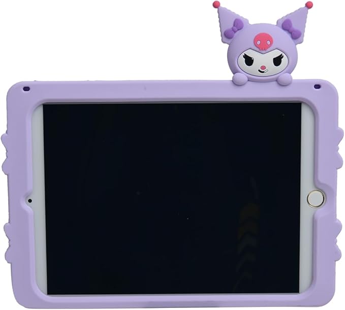 Cartoon Case for iPad Pro 10.5/ iPad Air 3MONEHOYSY Cute Soft Silicone Kickstand [Drop ProofShock ProofAnti Slip] Back Stand Cover Case for Kids Children Teens Girls Boys (for Kuro-1)