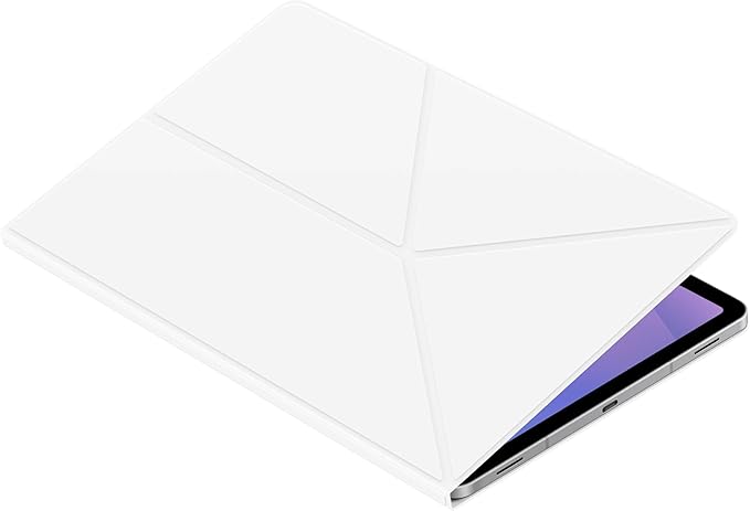 Samsung Galaxy Tab S11 Smart Book Cover Tablet Case Minimalist Style Slim and Sleek Foldable Stand US Version White