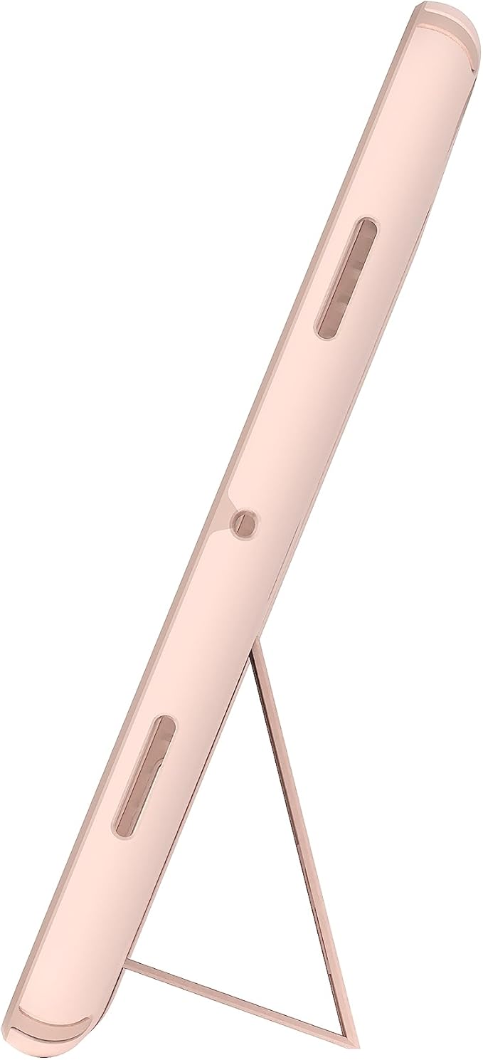 Speck Google Pixel Tablet 2023 Case and Stand - Full Back Thin Scratch Resistant Drop Protection &amp Adjustable Kickstand - Works with Google Pixel Charging Speaker Dock - Coral &amp Rose Standy