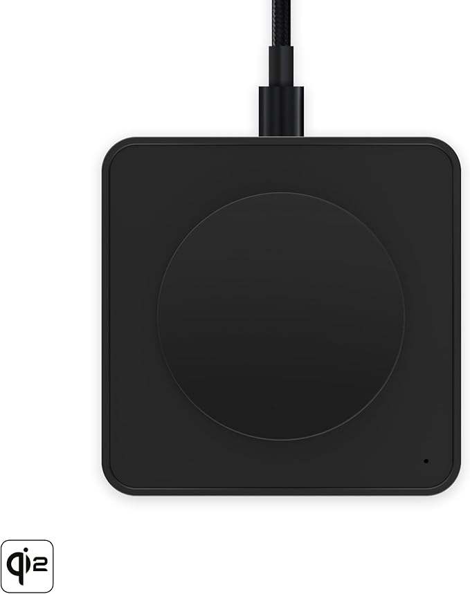 Mous- MagSafe Wireless Charger 15W Qi2 Certified Fast Charging Pad Compatible with iPhone 17/16/15/14/13/12 Pixel 10 Series and Airpods - Matte Black