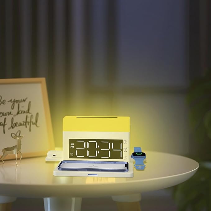 Multifunctional Alarm Clock Black