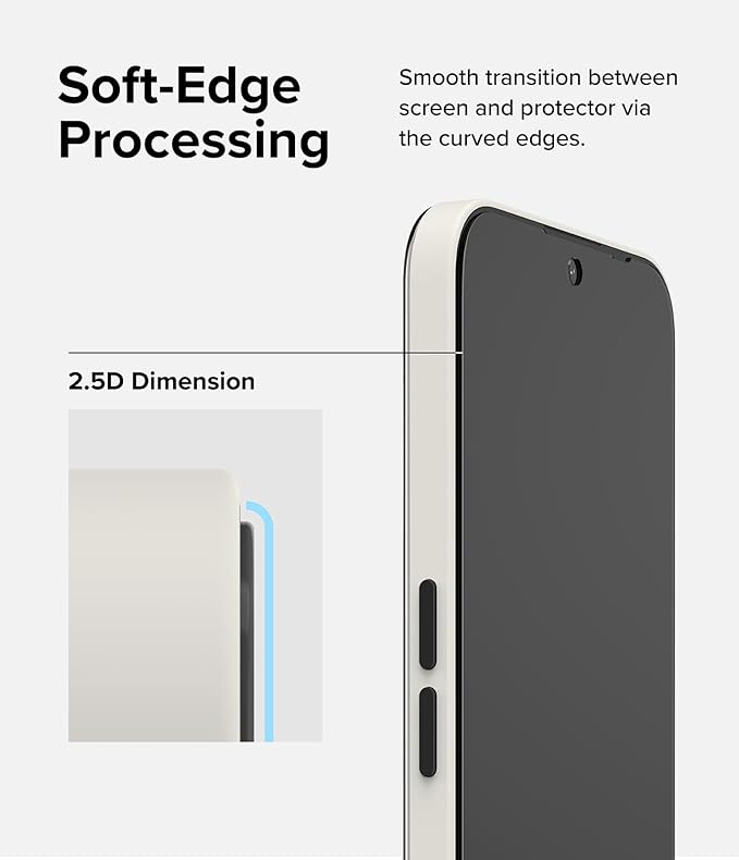 Ringke Glass [Super Easy to Install] Compatible with Nothing Phone 2a Screen Protector Shatterproof Tempered Glass with Installation Tool Designed for Nothing Phone (2a) - 2 Pack
