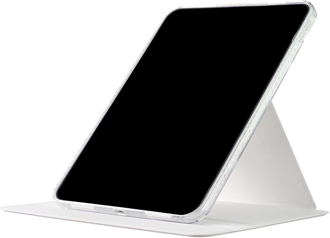 iPad 11 (11'') A16 2025/ iPad 10 (10.9'') 2022 Case DMaos Magnetic Detachable Smart Cover 360 Rotation Foldable Stand - White