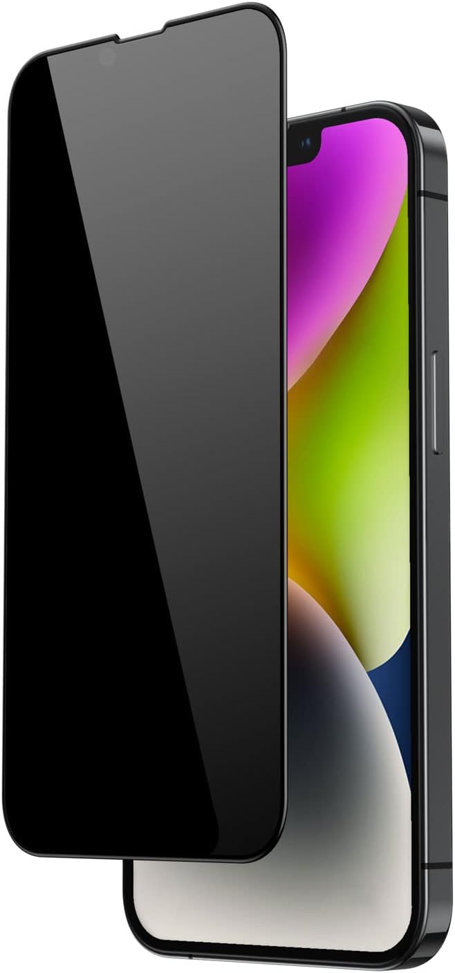 FLOLAB for iPhone 14/13 / 13 Pro Privacy Screen Protector is the Best Tempered Glass that Protects your Privacy - Durable Smooth as Butter and Easy to Install Guaranteed. (Anti Dust)