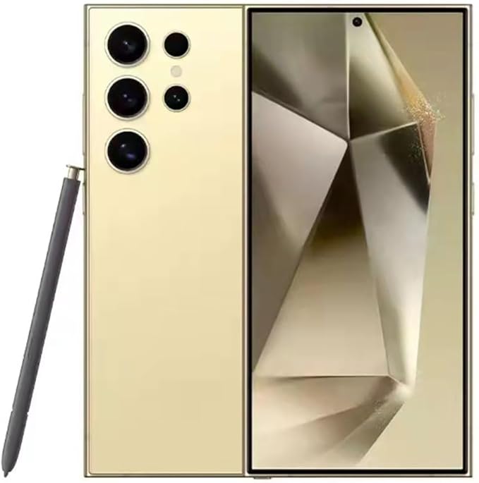S24 Ultra S Pen Compatible with Samsung Galaxy S24 Ultra 5G All Versions S24 Ultra Stylus Pen (WithBluetooth)  4096 Pressure Sensor .Slim 0.7mm Tip with 5xTips/Nibs (Yellow)