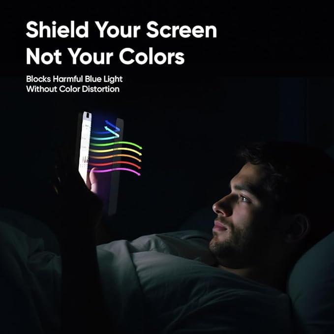 FLOLAB NanoArmour ONETIME MAX for iPhone 17 Air Screen Protector: Clear Anti-Blue Light Screen ProtectorInfinity Edge Military-Grade Tempered Glass Durable Easy Install Dust-Free
