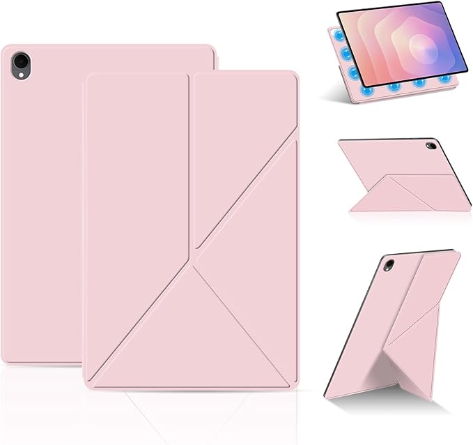for Samsung Galaxy Tab S11 Case 11 inch Magnetic Attachment | Auto Wake/Sleep | Multi-Viewing Angles | Slim Light Shell Cover | Compatible with Samsung Galaxy Tab S11 | Pink