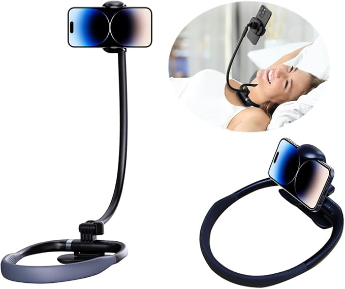 Chapter Seven Neck Phone Holder for RecordingUpgrade Gooseneck Cell Phone StandFlexible Lazy Bracket DIY 360 Degree Free Rotating for Multiple Functions