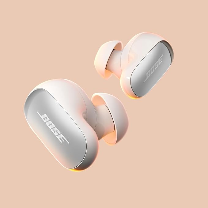 Bose QuietComfort Ultra Earbuds (2nd Gen) - Wireless Noise Cancelling Earbuds with Mic Immersive Audio USB-C Charging Up to 6 Hours Battery IPX4 Rating White Smoke