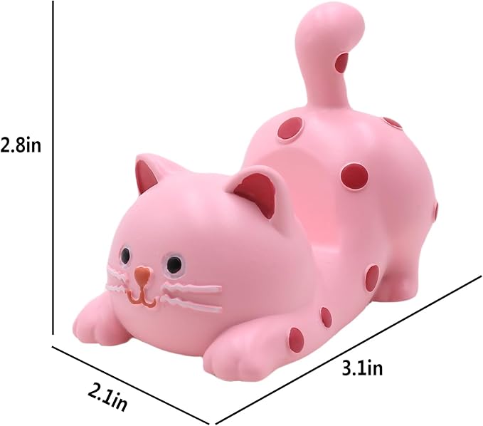 Pink Cat-Stretching