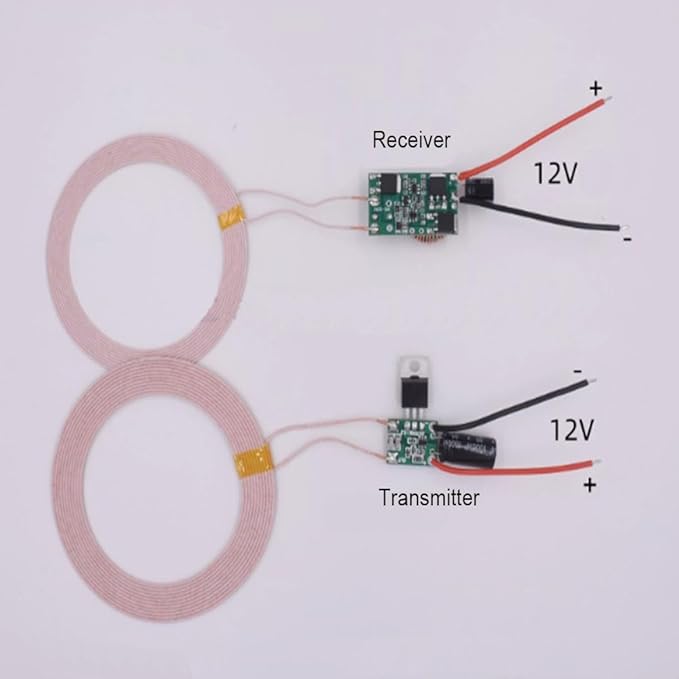 Taidacent Low Temperature 12V Inductive Charger 12V 1.8A Wireless Charging Pad 12V Output Wireless Power Bank Module Kit