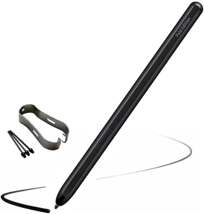 S Pen Fold Edition Stylus PenGalazy Z Fold 6/5 S Pen Replacement for Samsung Galaxy Z Fold 6/Fold 5/ Fold 4/Fold 3 +Tips/Nibs (Black).