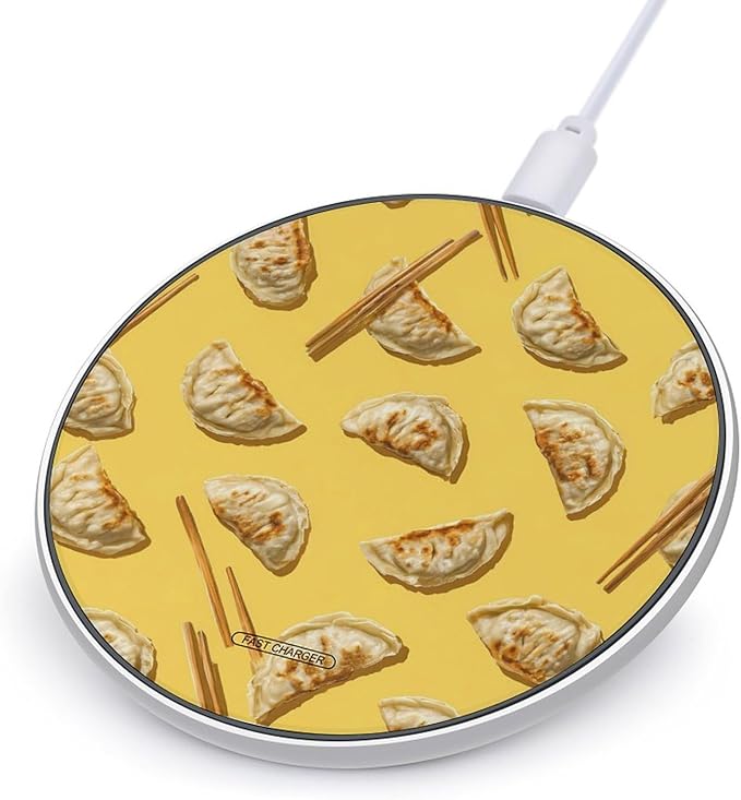 Gyoza Dumplings Phone Charger Magnetic Charging Pad Anti-Slip with USB Cable